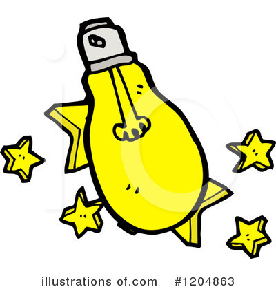 Royalty-Free (RF) Light Bulb Clipart Illustration by lineartestpilot - Stock Sample #1204863