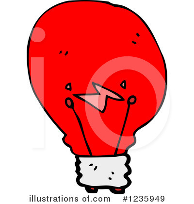 Royalty-Free (RF) Light Bulb Clipart Illustration by lineartestpilot - Stock Sample #1235949