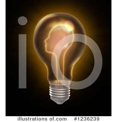 Royalty-Free (RF) Light Bulb Clipart Illustration by Mopic - Stock Sample #1236239
