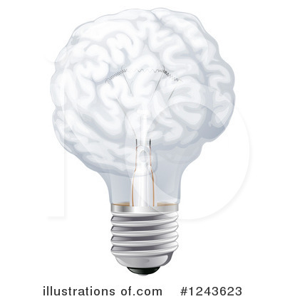 Royalty-Free (RF) Light Bulb Clipart Illustration by AtStockIllustration - Stock Sample #1243623