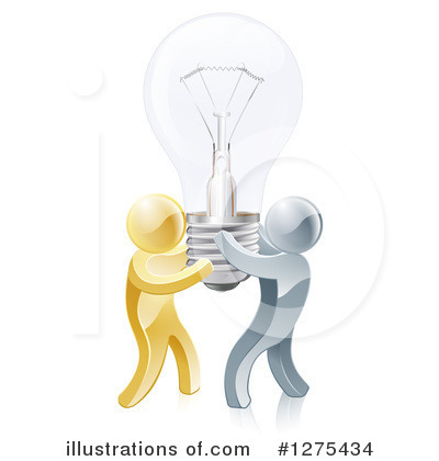 Royalty-Free (RF) Light Bulb Clipart Illustration by AtStockIllustration - Stock Sample #1275434
