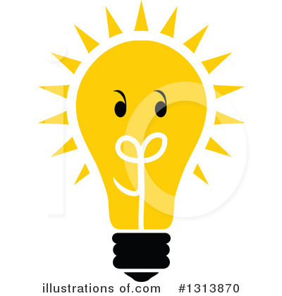 Royalty-Free (RF) Light Bulb Clipart Illustration by Vector Tradition SM - Stock Sample #1313870