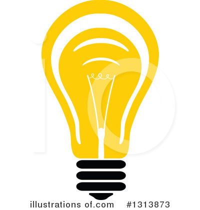 Royalty-Free (RF) Light Bulb Clipart Illustration by Vector Tradition SM - Stock Sample #1313873