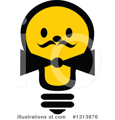 Royalty-Free (RF) Light Bulb Clipart Illustration by Vector Tradition SM - Stock Sample #1313876