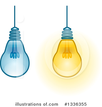 Royalty-Free (RF) Light Bulb Clipart Illustration by Liron Peer - Stock Sample #1336355