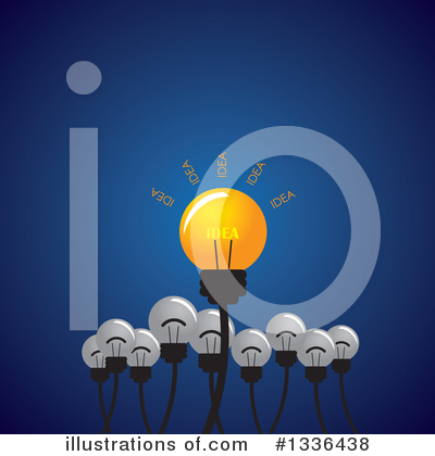 Royalty-Free (RF) Light Bulb Clipart Illustration by ColorMagic - Stock Sample #1336438