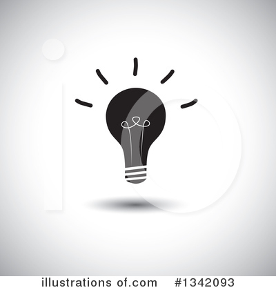 Royalty-Free (RF) Light Bulb Clipart Illustration by ColorMagic - Stock Sample #1342093