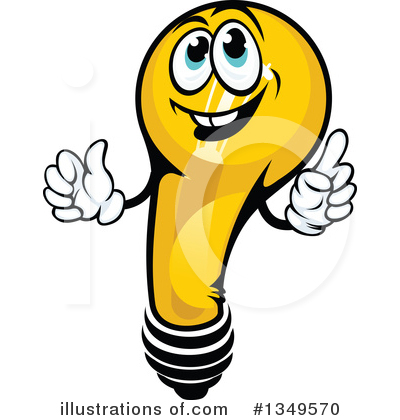 Royalty-Free (RF) Light Bulb Clipart Illustration by Vector Tradition SM - Stock Sample #1349570