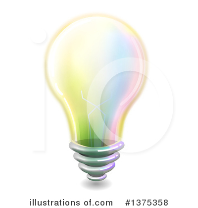 Royalty-Free (RF) Light Bulb Clipart Illustration by BNP Design Studio - Stock Sample #1375358
