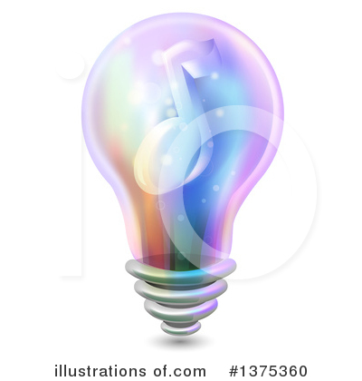 Royalty-Free (RF) Light Bulb Clipart Illustration by BNP Design Studio - Stock Sample #1375360