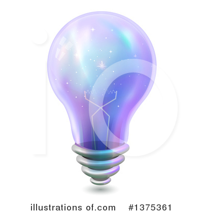 Royalty-Free (RF) Light Bulb Clipart Illustration by BNP Design Studio - Stock Sample #1375361