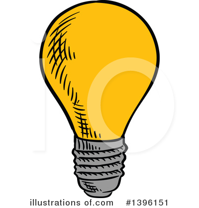 Royalty-Free (RF) Light Bulb Clipart Illustration by Vector Tradition SM - Stock Sample #1396151