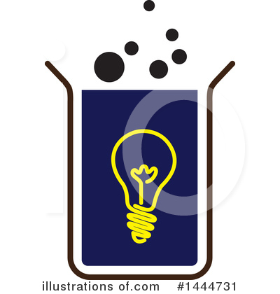 Royalty-Free (RF) Light Bulb Clipart Illustration by ColorMagic - Stock Sample #1444731