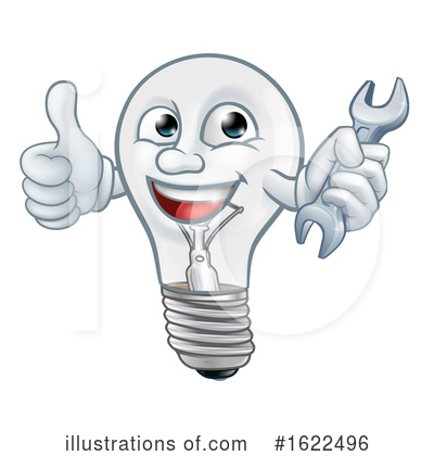 Royalty-Free (RF) Light Bulb Clipart Illustration by AtStockIllustration - Stock Sample #1622496