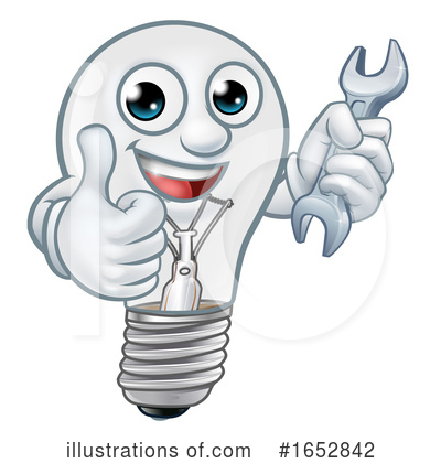 Royalty-Free (RF) Light Bulb Clipart Illustration by AtStockIllustration - Stock Sample #1652842