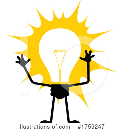 Royalty-Free (RF) Light Bulb Clipart Illustration by Vector Tradition SM - Stock Sample #1759247