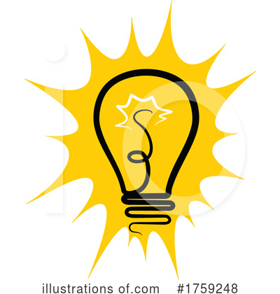 Royalty-Free (RF) Light Bulb Clipart Illustration by Vector Tradition SM - Stock Sample #1759248