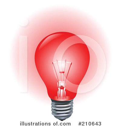 Red Light Bulb Clipart #210643 by yayayoyo