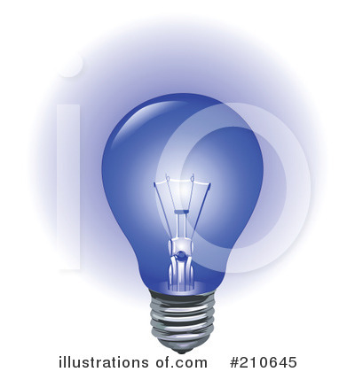 Royalty-Free (RF) Light Bulb Clipart Illustration by yayayoyo - Stock Sample #210645