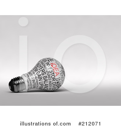Royalty-Free (RF) Light Bulb Clipart Illustration by stockillustrations - Stock Sample #212071