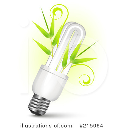 Royalty-Free (RF) Light Bulb Clipart Illustration by Oligo - Stock Sample #215064