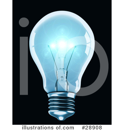 Royalty-Free (RF) Light Bulb Clipart Illustration by Tonis Pan - Stock Sample #28908