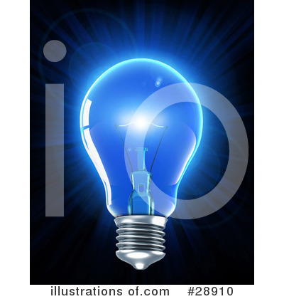 Royalty-Free (RF) Light Bulb Clipart Illustration by Tonis Pan - Stock Sample #28910