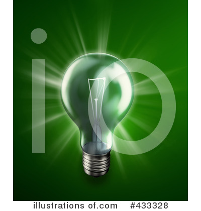 Royalty-Free (RF) Light Bulb Clipart Illustration by Mopic - Stock Sample #433328
