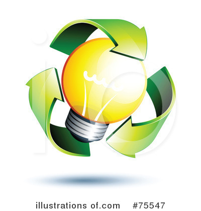 Royalty-Free (RF) Light Bulb Clipart Illustration by beboy - Stock Sample #75547