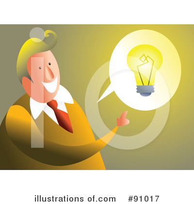 Royalty-Free (RF) Light Bulb Clipart Illustration by Prawny - Stock Sample #91017