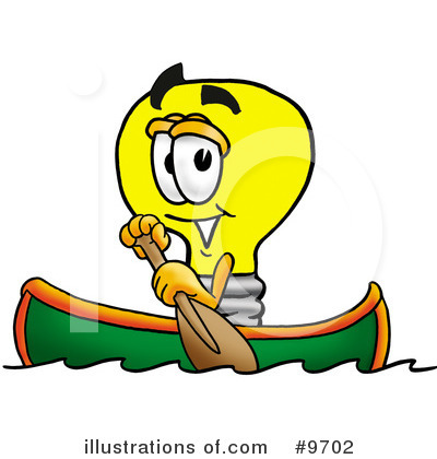 Royalty-Free (RF) Light Bulb Clipart Illustration by Mascot Junction - Stock Sample #9702