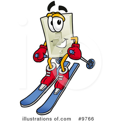 Royalty-Free (RF) Light Switch Clipart Illustration by Mascot Junction - Stock Sample #9766