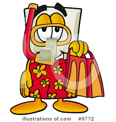 Royalty-Free (RF) Light Switch Clipart Illustration by Mascot Junction - Stock Sample #9772
