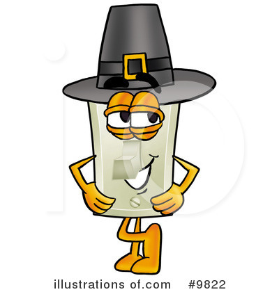 Royalty-Free (RF) Light Switch Clipart Illustration by Mascot Junction - Stock Sample #9822