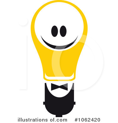Royalty-Free (RF) Lightbulb Clipart Illustration by Vector Tradition SM - Stock Sample #1062420