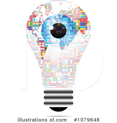 Royalty-Free (RF) Lightbulb Clipart Illustration by Andrei Marincas - Stock Sample #1079648