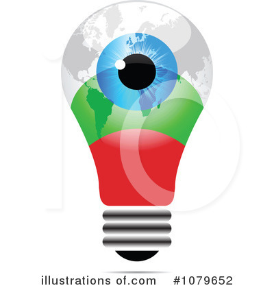 Royalty-Free (RF) Lightbulb Clipart Illustration by Andrei Marincas - Stock Sample #1079652