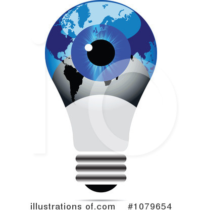 Royalty-Free (RF) Lightbulb Clipart Illustration by Andrei Marincas - Stock Sample #1079654