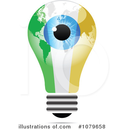 Royalty-Free (RF) Lightbulb Clipart Illustration by Andrei Marincas - Stock Sample #1079658
