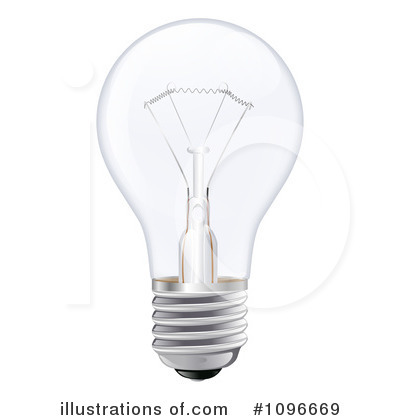Royalty-Free (RF) Lightbulb Clipart Illustration by AtStockIllustration - Stock Sample #1096669