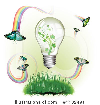 Royalty-Free (RF) Lightbulb Clipart Illustration by merlinul - Stock Sample #1102491