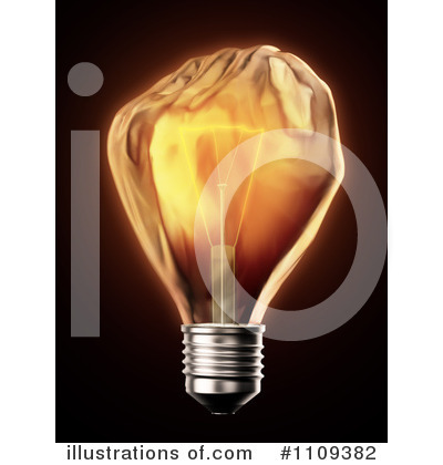 Royalty-Free (RF) Lightbulb Clipart Illustration by Mopic - Stock Sample #1109382