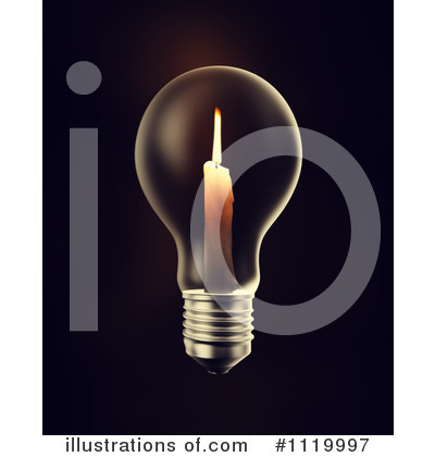 Royalty-Free (RF) Lightbulb Clipart Illustration by Mopic - Stock Sample #1119997