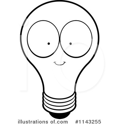 Royalty-Free (RF) Lightbulb Clipart Illustration by Cory Thoman - Stock Sample #1143255
