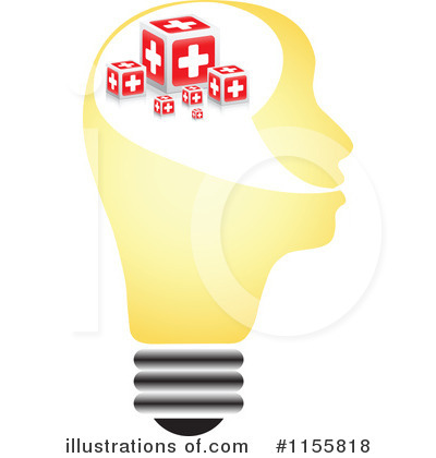 Royalty-Free (RF) Lightbulb Clipart Illustration by Andrei Marincas - Stock Sample #1155818