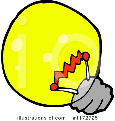 Royalty-Free (RF) Lightbulb Clipart Illustration by lineartestpilot - Stock Sample #1172725