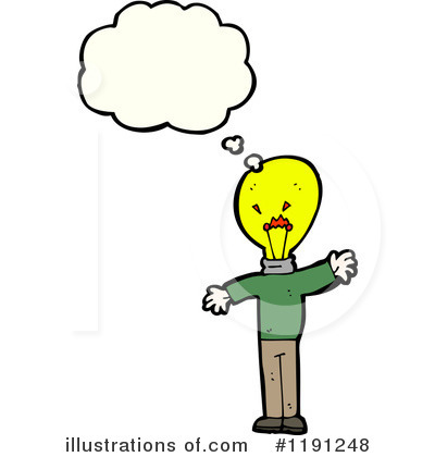 Lightbulb Person Clipart #1191248 by lineartestpilot