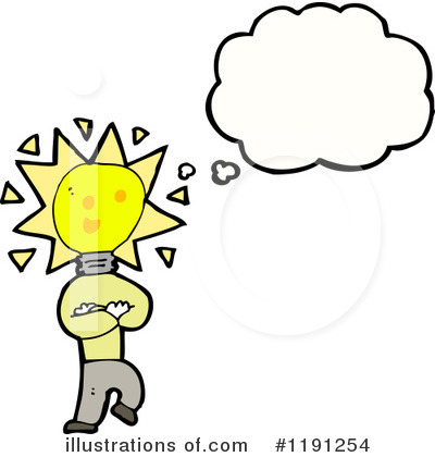 Royalty-Free (RF) Lightbulb Clipart Illustration by lineartestpilot - Stock Sample #1191254