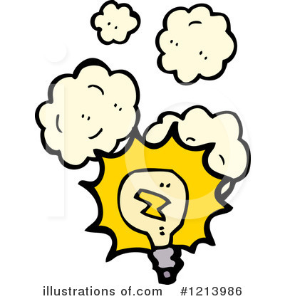 Royalty-Free (RF) Lightbulb Clipart Illustration by lineartestpilot - Stock Sample #1213986