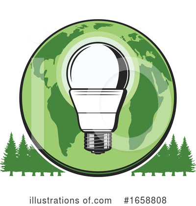 Royalty-Free (RF) Lightbulb Clipart Illustration by Vector Tradition SM - Stock Sample #1658808